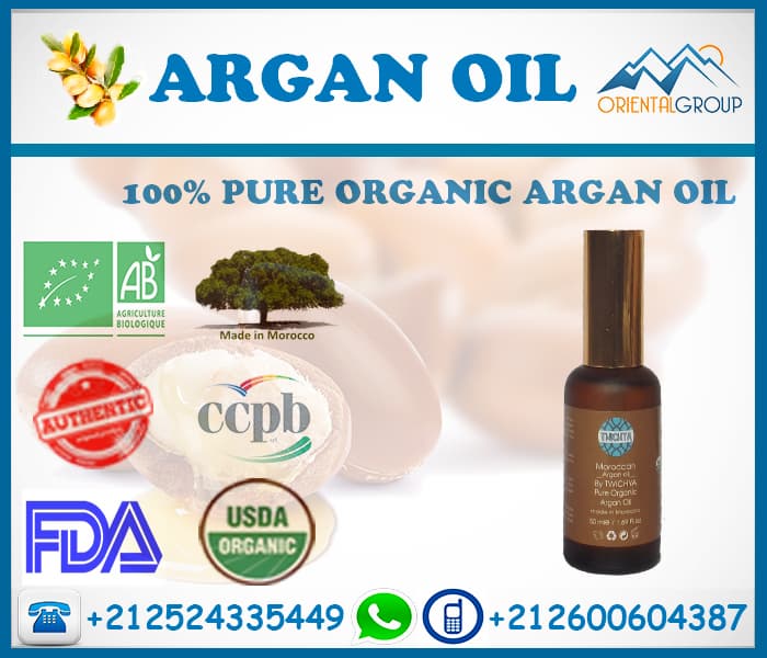 100_ Pure and natural Organic Argan Oil Producer in Morocco